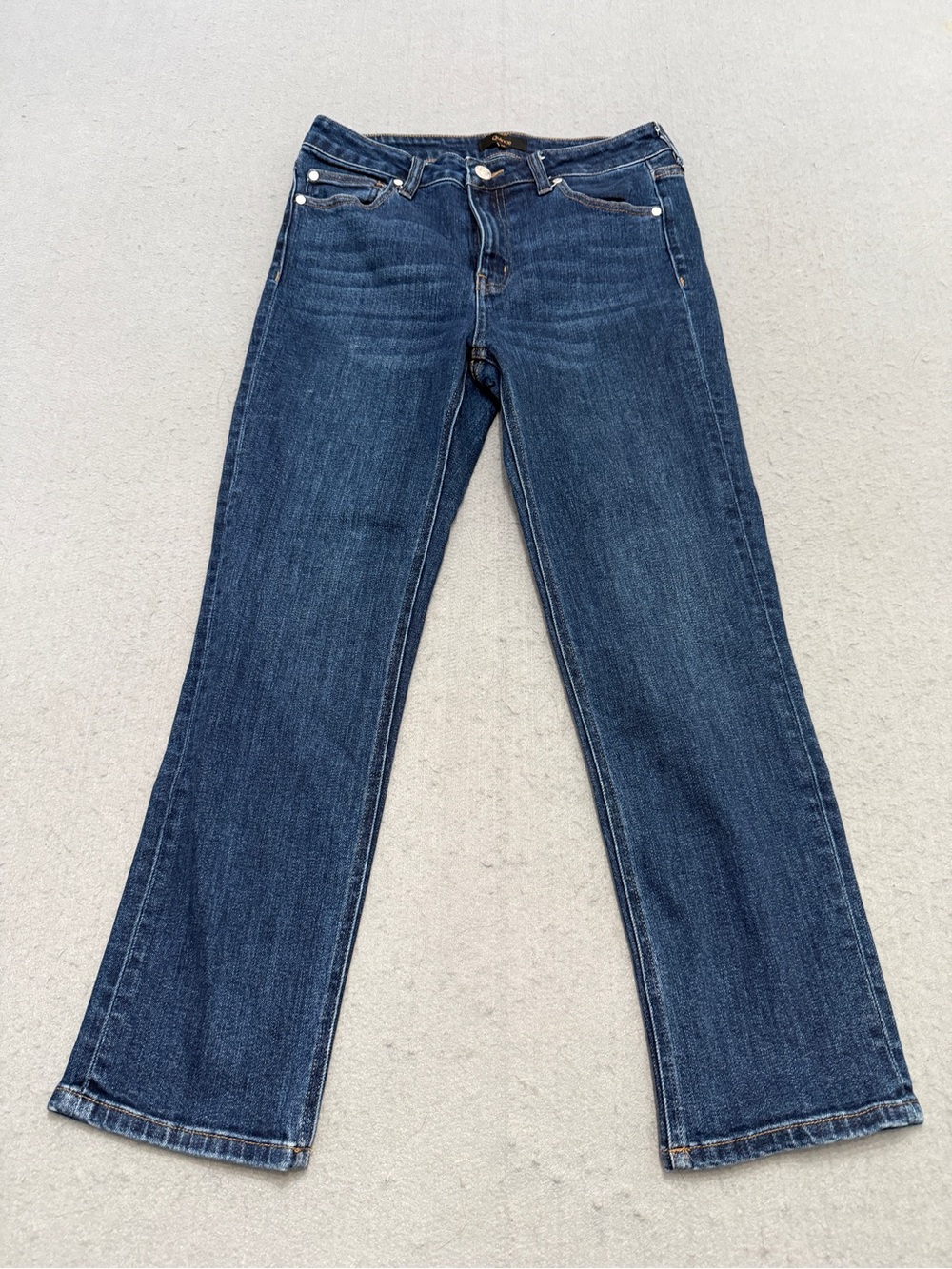 Women’s Quince Premium Stretch Bootcut Jeans Dark Wash Size 28